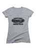 Image for Vandelay Industries Logo Juniors V-Neck T-Shirt on Heather grey