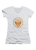 Image for Tyrell Corporation Logo Juniors V-Neck T-Shirt on White