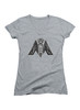 Heather grey Ministry of Information Logo Juniors V-Neck T-Shirt
