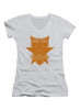 White Main Force Patrol Logo Juniors V-Neck T-Shirt