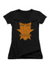 Black Main Force Patrol Logo Juniors V-Neck T-Shirt