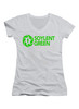 White Soylent Green Logo Juniors V-Neck T-Shirt