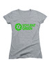 Heather grey Soylent Green Logo Juniors V-Neck T-Shirt