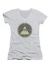 White Picus Group Juniors V-Neck T-Shirt