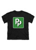 Black Pied Piper PP Logo Youth/Toddler T-Shirt