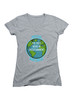 Heather grey Prestige Worldwide Juniors V-Neck T-Shirt