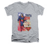 Image for Superman V Neck T-Shirt - Truth Justice