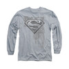Image for Superman Long Sleeve Shirt - Riveted Metal