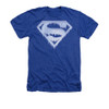 Image for Superman Heather T-Shirt - Ice And Snow Shield