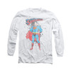 Image for Superman Long Sleeve Shirt - Vintage Ink Splatter