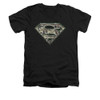 Image for Superman V Neck T-Shirt - All About The Benjamins