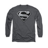 Image for Superman Long Sleeve Shirt - Super Metallic Shield