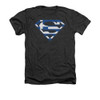 Image for Superman Heather T-Shirt - Greek Shield