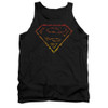 Image for Superman Tank Top - Flame Outlined Logo