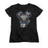 Image for Superman Womans T-Shirt - V Twin Logo