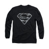 Image for Superman Long Sleeve Shirt - Smoking Shield