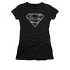 Image for Superman Girls T-Shirt - Smoking Shield