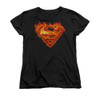 Image for Superman Womans T-Shirt - Hot Metal