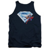 Image for Superman Tank Top - Superman & Crystal Logo
