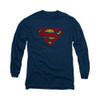 Image for Superman Long Sleeve Shirt - Crackle S