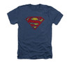 Image for Superman Heather T-Shirt - Crackle S