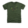 Image for Superman Heather T-Shirt - Distressed Camo Shield