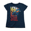 Image for Superman Womans T-Shirt - Steel Flight