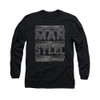 Image for Superman Long Sleeve Shirt - Steel Text