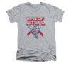 Image for Superman V Neck T-Shirt - Steel Retro