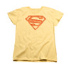 Image for Superman Womans T-Shirt - Roughen Shield
