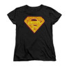 Image for Superman Womans T-Shirt - Hot Steel Shield