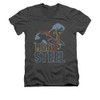 Image for Superman V Neck T-Shirt - Colored Lines