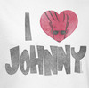 Image Closeup for Johnny Bravo I Heart Johnny Long Sleeve T-Shirt