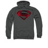 Image for Superman Hoodie - Red And Black Glyph