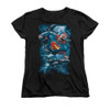 Image for Superman Womans T-Shirt - Stormy Flight