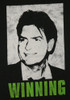 Image Closeup for Charlie Sheen Winning Girls T-Shirt