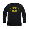 Image for Batman Long Sleeve Shirt - Washed Bat Logo