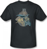 Image Closeup for Batgirl Biker T-Shirt