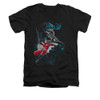 Image for Batman V Neck T-Shirt - Black And White