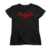 Image for Arkham City Womans T-Shirt - Red Bat