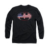 Batman Long Sleeve Shirt - American Flag Oval