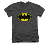 Batman V Neck T-Shirt - Pixel Symbol