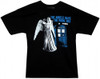 Image Closeup for Doctor Who T-Shirt - The Angels Have the Phone Box