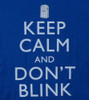 Image Closeup for Doctor Who Girls T-Shirt - Keep Calm and Don't Blink Girls T-Shirt