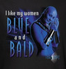 Image Closeup for Farscape Blue and Bald Kid's T-Shirt