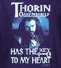 The Hobbit Girls T-Shirt - Thorin has the Key to My Heart