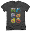Image for Sesame Street V Neck T-Shirt - Group Squares