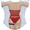 Image Closeup for Red Lingerie Cover Up T-Shirt