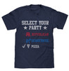 Image Closeup for Select Your Party T-Shirt