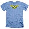 Image for Wonder Woman Heather T-Shirt - Logo Distressed